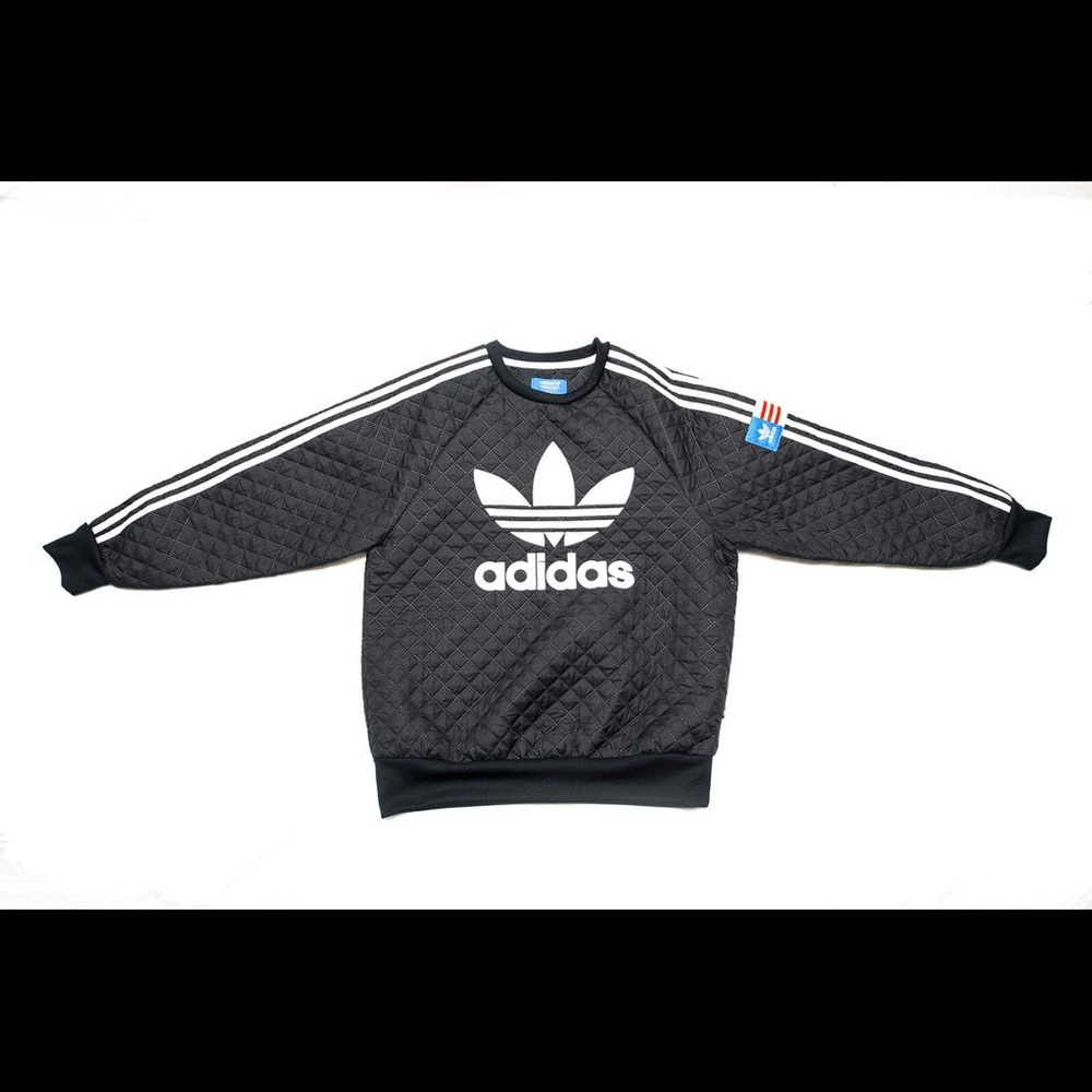 Adidas limited edition quilted Crewneck